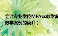会计专业学位MPAcc教学案例（关于会计专业学位MPAcc教学案例的简介）