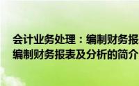 会计业务处理：编制财务报表及分析（关于会计业务处理：编制财务报表及分析的简介）