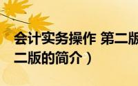 会计实务操作 第二版（关于会计实务操作 第二版的简介）