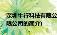 深圳牛行科技有限公司(关于深圳牛行科技有限公司的简介)