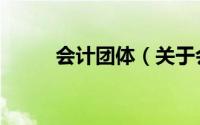 会计团体（关于会计团体的简介）