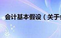 会计基本假设（关于会计基本假设的简介）