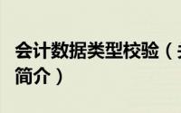 会计数据类型校验（关于会计数据类型校验的简介）