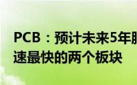 PCB：预计未来5年服务器和汽车将是PCB增速最快的两个板块