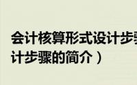 会计核算形式设计步骤（关于会计核算形式设计步骤的简介）