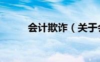 会计欺诈（关于会计欺诈的简介）