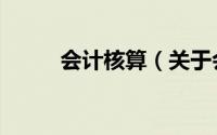 会计核算（关于会计核算的简介）