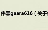 伟嘉gaara616（关于伟嘉gaara616的简介）