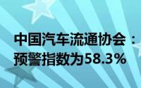 中国汽车流通协会：3月中国汽车经销商库存预警指数为58.3%