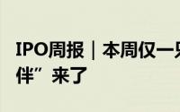 IPO周报｜本周仅一只新股申购比亚迪“小伙伴”来了