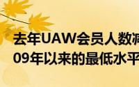 去年UAW会员人数减少3.3%至37万人 为2009年以来的最低水平