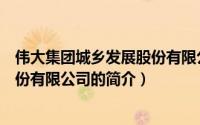 伟大集团城乡发展股份有限公司（关于伟大集团城乡发展股份有限公司的简介）