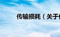 传输损耗（关于传输损耗的简介）