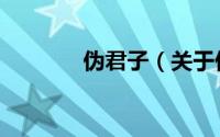 伪君子（关于伪君子的简介）