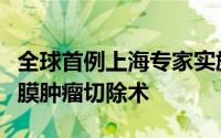 全球首例上海专家实施内镜下“超微创”破胸膜肿瘤切除术
