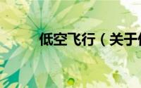低空飞行（关于低空飞行的简介）