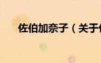佐伯加奈子（关于佐伯加奈子的简介）