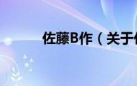 佐藤B作（关于佐藤B作的简介）