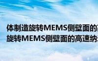 体制造旋转MEMS侧壁面的高速纳米磨损研究（关于体制造旋转MEMS侧壁面的高速纳米磨损研究的简介）