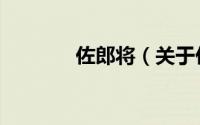 佐郎将（关于佐郎将的简介）