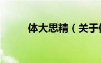 体大思精（关于体大思精的简介）