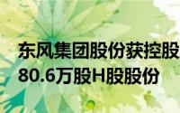 东风集团股份获控股股东东风汽车公司增持480.6万股H股股份