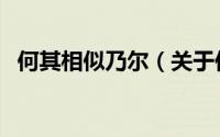 何其相似乃尔（关于何其相似乃尔的简介）