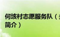 何垓村志愿服务队（关于何垓村志愿服务队的简介）
