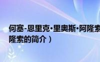 何塞-恩里克·里奥斯·阿隆索（关于何塞-恩里克·里奥斯·阿隆索的简介）