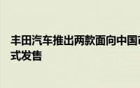 丰田汽车推出两款面向中国市场的纯电新车型将于一年内正式发售