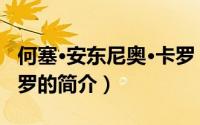 何塞·安东尼奥·卡罗（关于何塞·安东尼奥·卡罗的简介）