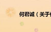 何君诚（关于何君诚的简介）