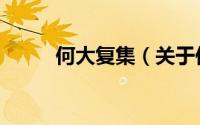 何大复集（关于何大复集的简介）