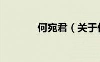 何宛君（关于何宛君的简介）