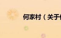 何家村（关于何家村的简介）