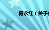 何永红（关于何永红的简介）