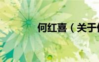 何红喜（关于何红喜的简介）