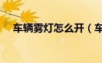 车辆雾灯怎么开（车辆雾灯的打开方法）