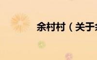 余村村（关于余村村的简介）