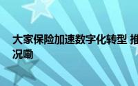 大家保险加速数字化转型 推动保险服务提质增 到底什么情况嘞