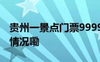 贵州一景点门票9999元？景区回应 到底什么情况嘞
