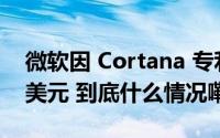 微软因 Cortana 专利侵权被判赔偿 2.42 亿美元 到底什么情况嘞