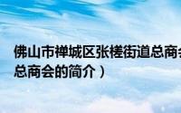 佛山市禅城区张槎街道总商会（关于佛山市禅城区张槎街道总商会的简介）