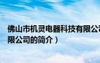 佛山市机灵电器科技有限公司（关于佛山市机灵电器科技有限公司的简介）