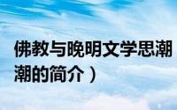 佛教与晚明文学思潮（关于佛教与晚明文学思潮的简介）