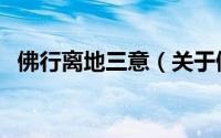 佛行离地三意（关于佛行离地三意的简介）