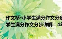 作文桥·小学生满分作文分步详解：4年级（关于作文桥·小学生满分作文分步详解：4年级的简介）