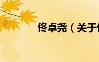 佟卓尧（关于佟卓尧的简介）