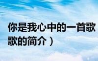 你是我心中的一首歌（关于你是我心中的一首歌的简介）