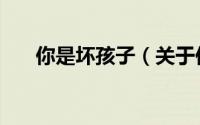 你是坏孩子（关于你是坏孩子的简介）